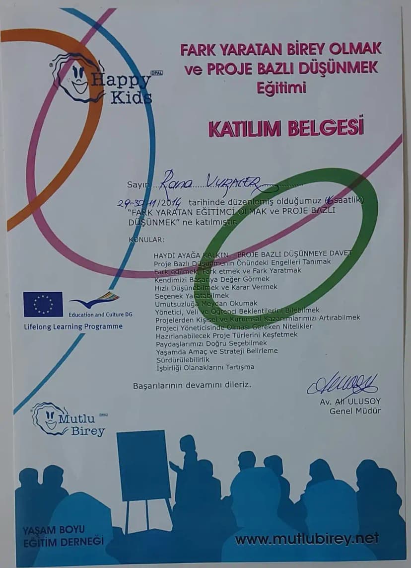 Yaşam Boyu Eğitim - Fark Yaratan Birey Olmak